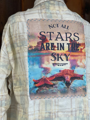 STARFISH Art Flannel- Beachy plaid